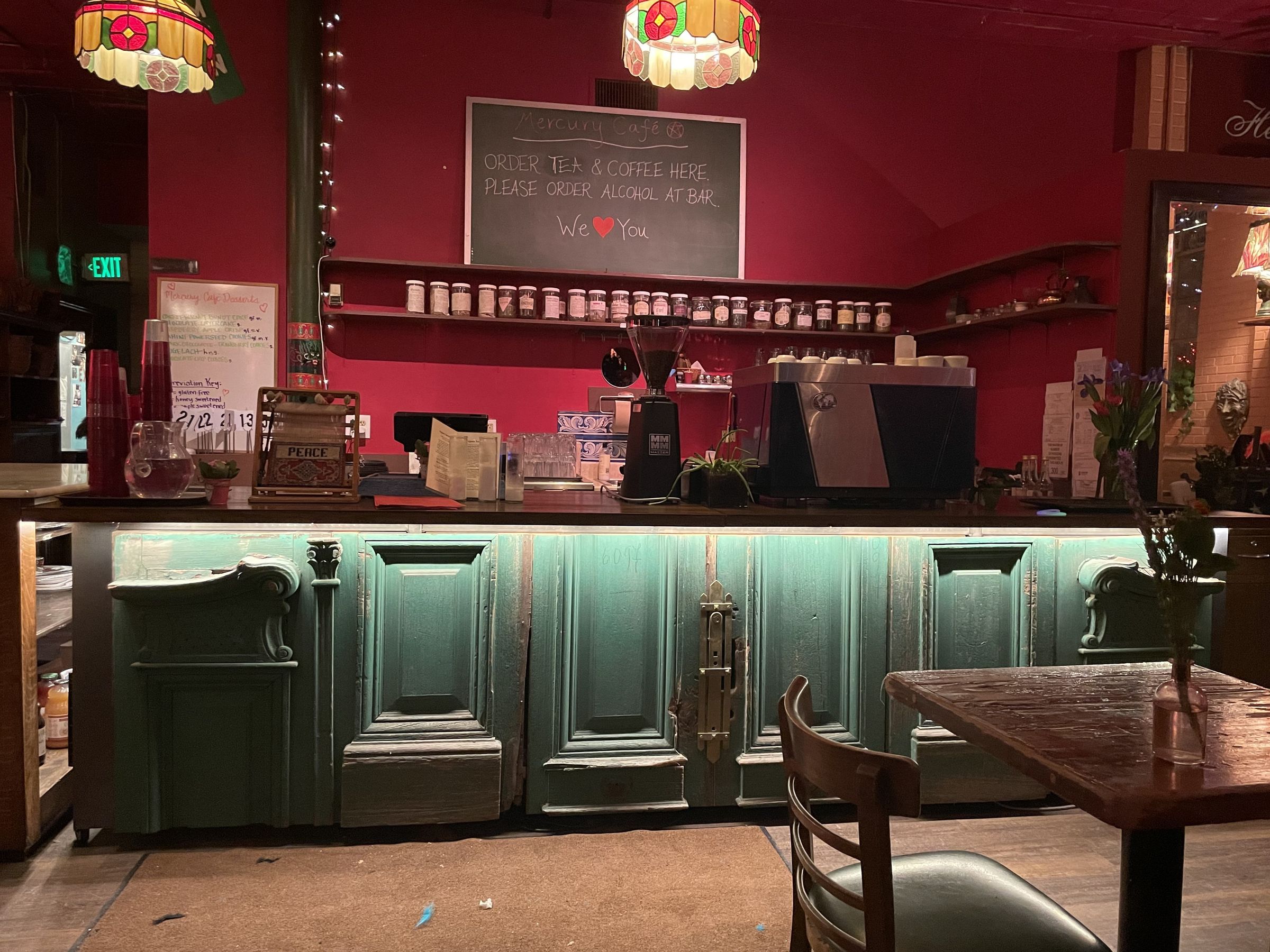 Mercury Cafe restaurant renovation and event space, Denver Colorado