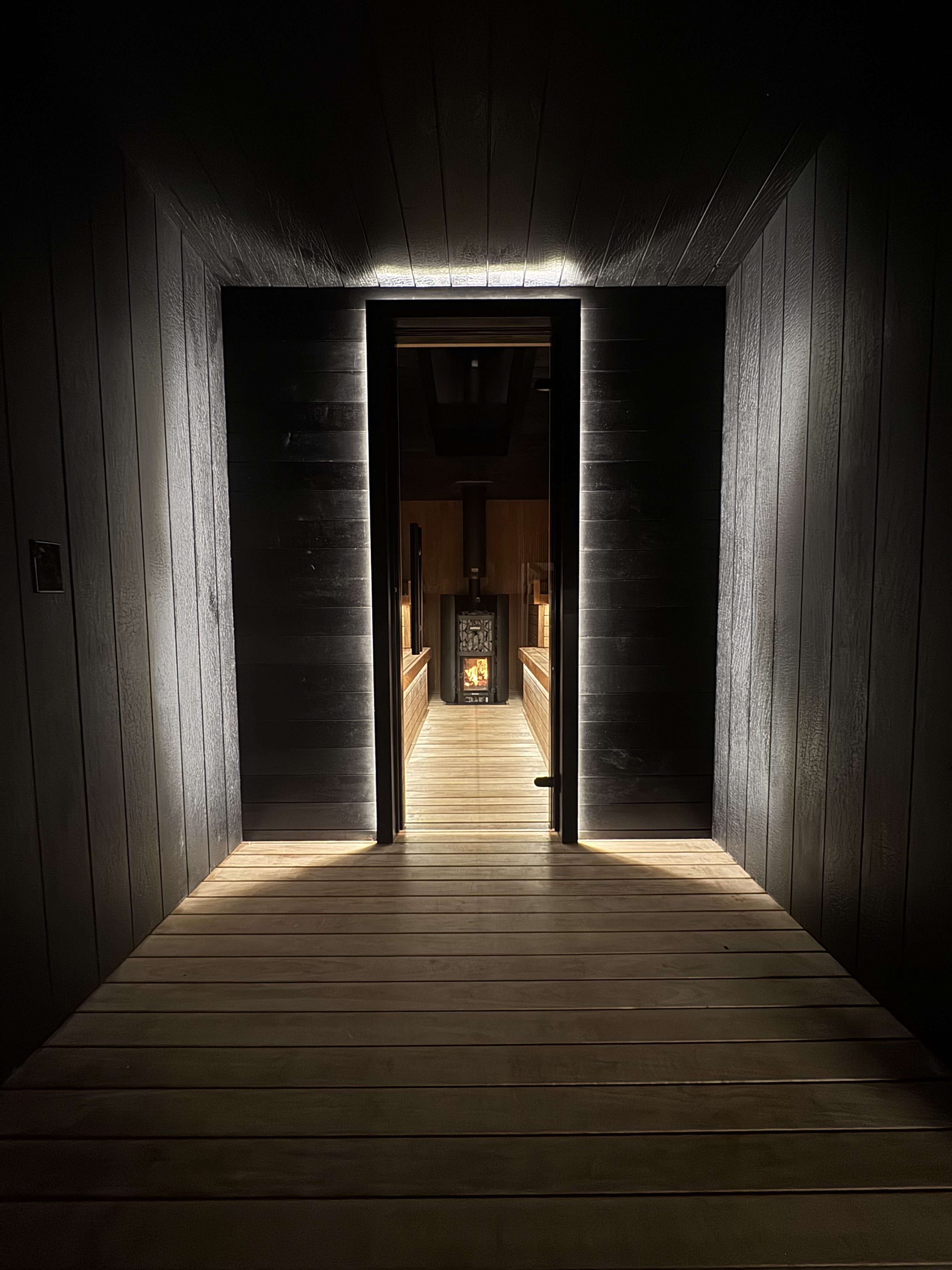 Portal custom mobile sauna design and build, Colorado by MD Design Build